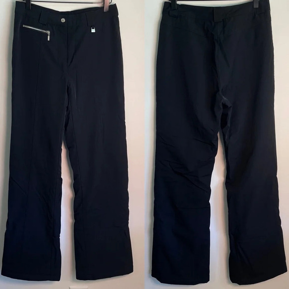 NILS Zermatt Insulated black snowboarding Pants size 4/L - Picture 1 of 9